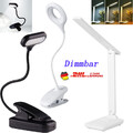 LED Klemmleuchte Dimmbar USB Leselampe Schreibtischlampe Büro Leuchte Tischlampe