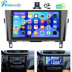 DAB+ Android 13 Autoradio Für Nissan X-Trail Qashqai 2014-2018 GPS Navi WiFi 32G