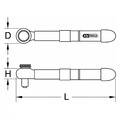 KS Tools 3/8" Mini Drehmomentschlüssel Werkzeug isoliert
