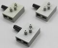3x LEGO 4694c01 Technic Pneumatic Schalter Noppen Alt-Hellgrau (B-WARE)