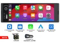 1DIN Autoradio mit CarPlay Android Auto Wireless 6,36" IPS Screen BT5.3 inkl Cam
