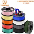 【Kaufe 10 Zahl 6】TECBEARS PETG PLA Matt PLA+ SILK 3D Drucker Filament ASA 1,75mm