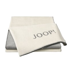 JOOP Wohndecke Melange Doubleface Größe 150x200 cm natur-silber Plaid