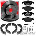 brembo BREMSSCHEIBEN + BELÄGE + HANDBREMSE HINTEN für MERCEDES GLK-KLASSE X204