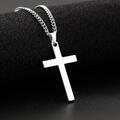 Halskette Kreuz Anhänger Silber Schwarz Gold Jesus Damen Herren