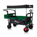 SAMAX Bollerwagen Faltbar Dach Handwagen Klappbar Strandwagen Transportkarre
