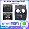8Kern Android14 Autoradio 4+64G Carplay Für Nissan Qashqai J10 2007-2015 GPS DAB