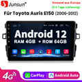 4+64GB Android12 Carplay Autoradio Für Toyota Auris E150 2006-2012 GPS NAVI DAB+