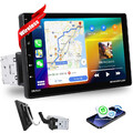 9" Zoll 1 DIN Autoradio Mit Apple Carplay Android Auto BT USB Drehbar Bildschirm