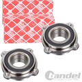 2X FEBI BILSTEIN RADLAGER-SATZ HINTEN BEIDSEITIG PASSEND FÜR BMW X1 LINKS+RECHTS