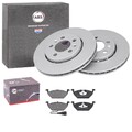 ABS BREMSSCHEIBEN 256mm + BELÄGE VORNE passend für VW POLO 6R 6C + AUDI A1 8X