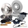 ATEC BREMSSCHEIBEN+BREMSBELÄGE BREMSKLÖTZE VORNE+HINTEN FÜR AUDI A4 8E B7+CABRIO