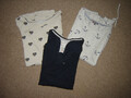Cecil und Street One 3 Teile Gr. 42 L Shirts Langarm und 3/4-Ärmel Print Uni