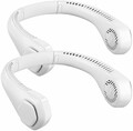 NEU 2er Set Akku Doppelventilator Halsventilator für Kühlung Sommer Hitze Urlaub