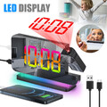 RGB LED Wecker Digital Alarmwecker Uhr Schlummerfunktion Alarm Wecker Tischuhr
