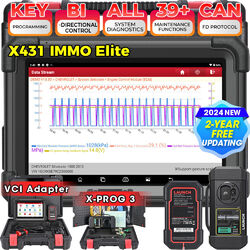 2025 Launch X431 IMMO Elite X-PROG 3 PRO 5 Profi OBD2 Diagnosegerät  Programm