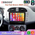 Android 14 Bluetooth Autoradio Carplay Navi RDS 32G USB Für Fiat Bravo 2007-2012