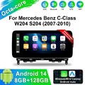 10.25" Android 14 128GB Wireless Autoradio Carplay  GPS 4G Für Benz C W204 S204