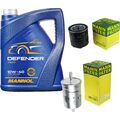 Motor-Öl 5L MANNOL Defender 10W-40 +MANN-FILTER Filterpaket für Skoda Octavia