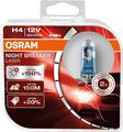 2x  OSRAM Night Breaker H4 ® LASER NEXT GENERATION 150% Birne Lampe Halogen Duo