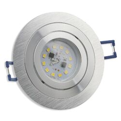 LED Einbaustrahler 230 Volt 5-7W rund eckig Einbauspot Alu 80mm Bohrloch Lampe