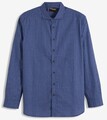 Neu Modernes Langarmhemd im Regular Fit Gr. 41/42 (L) Blau Herren Langarm-Hemd