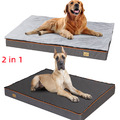 Hundebett Plüsch orthopädisch Hundematratze Hundematte 2 Modell 2in1 Kuschelbett
