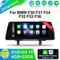 10.25" Android 14 Car Stereo Player DAB 4+8-Kern Für BMW 3/4 Series F30 F31 F34 