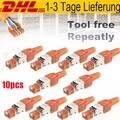 Netzwerkstecker CAT 7 Werkzeuglos RJ45 Netzwerk Stecker Verlegekabel LAN