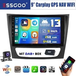 DAB+ 64G Carplay Android13 Autoradio GPS Für Mercedes Benz CLS E-Class W211 W219