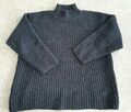 Sophia Szagun Hamburg, Strickpulli, schwarz, kleiner Kragen, Gr. S, schön warm