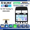 8-Core Android 14 Autoradio CarPlay GPS Navi RDS Kam für VW Touraeg 7L 2002-2009