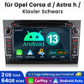 Android 13 Carplay Autoradio GPS Navi Für Opel Astra H Corsa C D piano black SWC