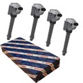 4 Bosch Zündspulen 0 221 504 024 für Abarth Alfa Romeo Fiat Lancia Opel
