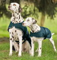 Hunde Regendecke wasserdicht Hundejacke mit Fleece Gr. 40-65 cm Hundemantel grün