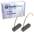 2x Kohlebürsten 5x5x16mm für Mercedes-Benz SBC Bremse 1. Generation 2002-2004