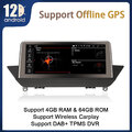 8-Kern 4+64GB DAB+ CarPlay TPMS DVR USB Android 14 Autoradio GPS Für BMW X1 E84