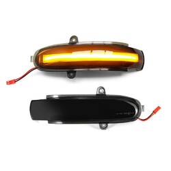 2X  Spiegelblinker Blinker Schwarz Links Rechts für Mercedes W203 S203 CL203