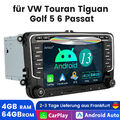 Android 13 DVD Autoradio GPS für VW Polo Golf 5/6 Tiguan Passat Touran T5 4+64GB
