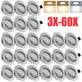 5W LED Einbaustrahler Einbauleuchte Decken Einbau Ultraflach Spot Lampe 230V Set
