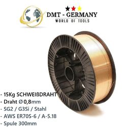 15Kg SG2 SCHWEIßDRAHT Schutzgas Stahldraht CO2 0,8mm MIG/MAG G3Si
