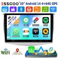 Android14 4+64G 10.1" Autoradio Apply CarPlay  GPS BT Für VW Passat B7 2010-2015