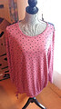 Damen Langarm Shirt " Gina Benotti " Gr.50/52, Rose mit Blau