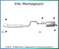 Auspuffanlage für Opel Meriva A 1.4 Twinport Auspuff Montagesatz