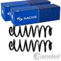 2X SACHS FAHRWERKSFEDERN HINTEN PASSEND FÜR SKODA OCTAVIA YETI VW TOURAN