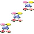  3 Count Künstliche Seerose Simulierte Wasserpflanzen Simulation Lotusblume