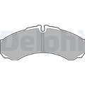 1x ORIGINAL® Delphi Bremsbelagsatz, Scheibenbremse Vorne, Hinten für Renault