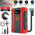 1500A Auto Starthilfe Jump Starter Ladegerät 12V KFZ Booster Powerbank Luftpumpe