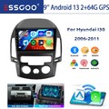 Carplay Autoradio 64GB Android 14 GPS Navi WIFI Für Hyundai i30 MK1 FD 2006-2011