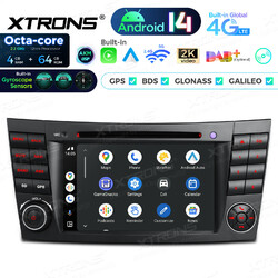 7" Autoradio Android 14 GPS Navi DVD Gyroscope für Mercedes W211 E280/E300/E320